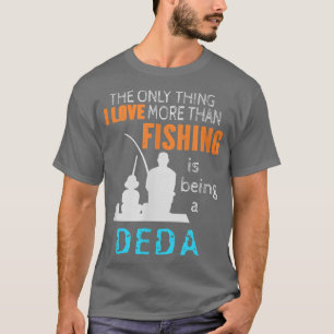 Mens More Than Love Fishing Deda Russia Russian Cz T-Shirt
