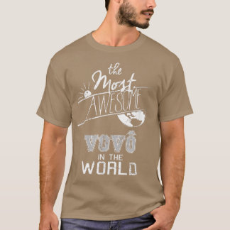 Mens Most Awesome Vovo In World Grandpa  Grandfath T-Shirt