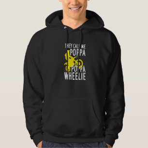 Mens Motocross For Dirt Bike Riding Dad  Poppa Whe Hoodie