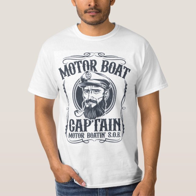 Men's Motor Boat Captain shirt (Front)
