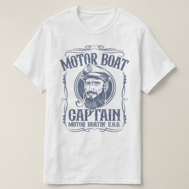 Men's Motor Boat Captain shirt (Design Front)