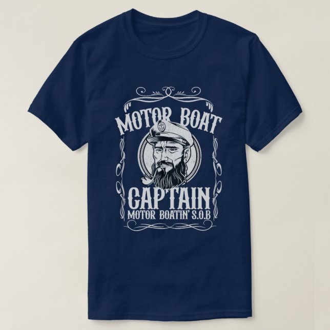 Men's Motor Boat Captain shirt (Design Front)