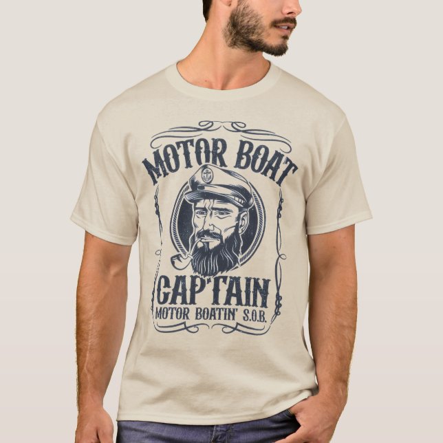 Men's Motor Boat Captain Shirt (Front)
