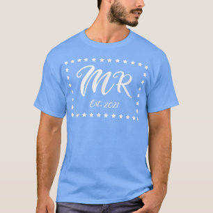 Mens MR est 2021 Couples Just Married Newly WedsPa T-Shirt