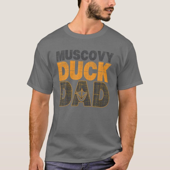 Mens Muscovy Duck DAD Muscovy Duck Lover T-Shirt (Front)