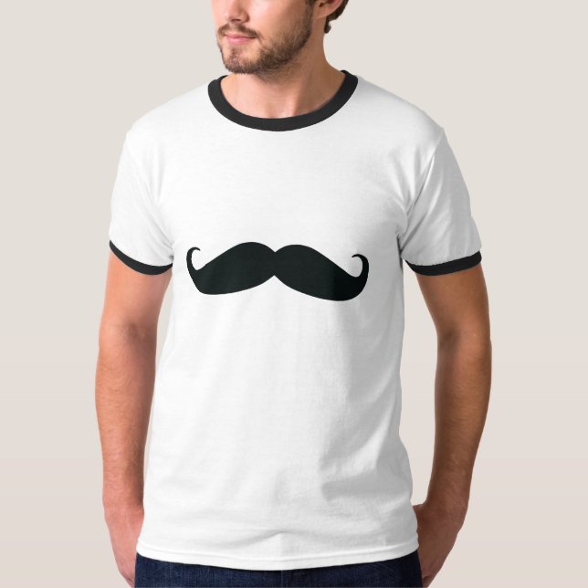 Men's Mustache Ringer T-Shirt (Front)