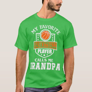 Mens My Favorite Basketball Player Calls Me Grandp T-Shirt