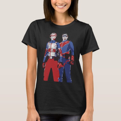 Mens My Favorite Captain Man And Kid Danger Linear T_Shirt