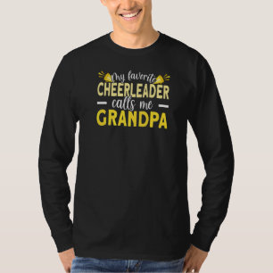 Mens My Favorite Cheerleader Calls Me Grandpa Chee T-Shirt