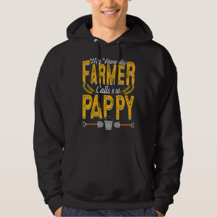 Mens My Favorite Farmer Calls Me Pappy Farming Pap Hoodie