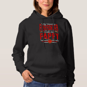 Mens My Favorite Firefighter Calls Me Pappy Firefi Hoodie