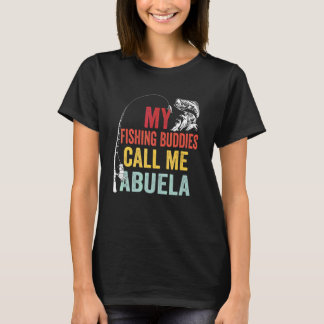 Mens My Favorite Fishing Buddies Call Me Abuela Fi T-Shirt