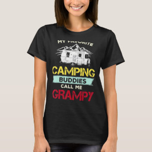 Mens My Favorite Fishing Buddies Call Me Grampy Fa T-Shirt