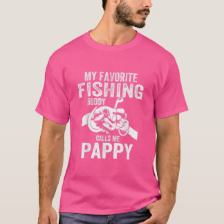 Mens My Favorite Fishing Buddies Call Me Pappy Fis T-Shirt