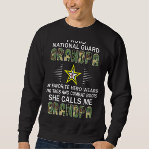 Mens My Favorite Hero Wears Combat Boots National Sweatshirt