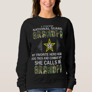 Mens My Favorite Hero Wears Combat Boots National Sweatshirt