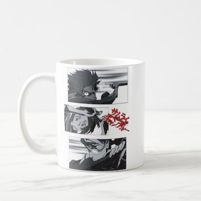 Mens My Favorite Manga Samurai Anime Champloo  Gif Coffee Mug (Left)