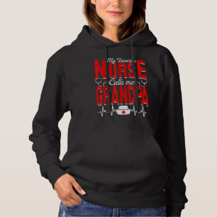 Mens My Favorite Nurse Calls Me Grandpa Nursing Pa Hoodie