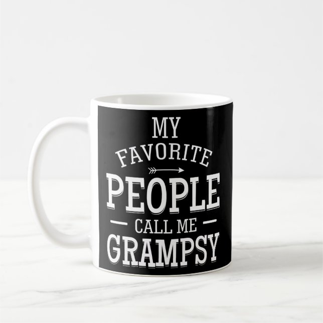 Mens My Favorite people call me GRAMPSY cool Dad Coffee Mug (Left)
