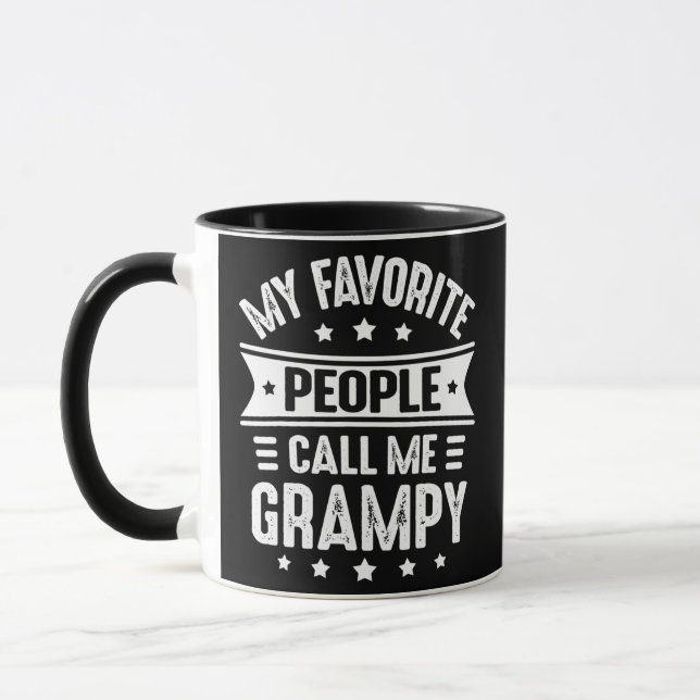 Mens My Favorite people call me Grampy Father's Mug (Left)