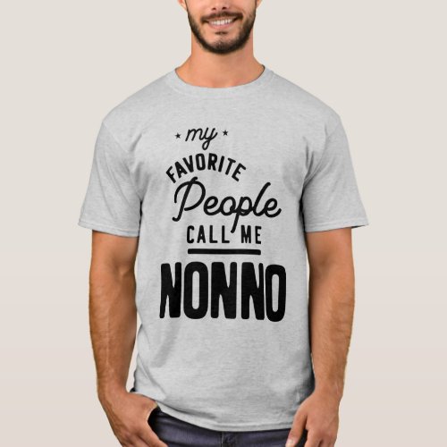 Mens My Favorite People Call Me Nonno T_Shirt