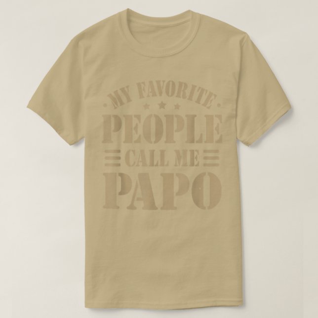 Mens My Favorite people call me Papo Men Father's  T-Shirt (Design Front)