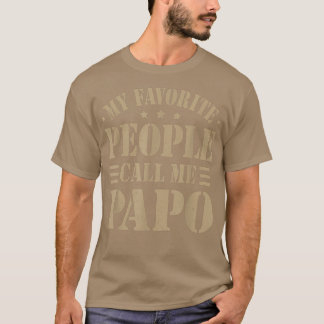 Mens My Favorite people call me Papo Men Father's  T-Shirt