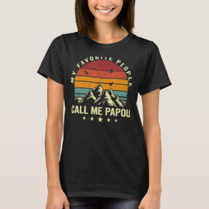 Mens My Favorite People Call Me Papou Cool Father' T-Shirt
