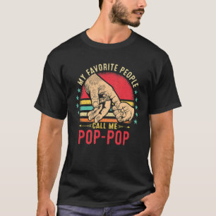 Mens My Favorite People Call Me Pop Pop Grandpa Vi T-Shirt