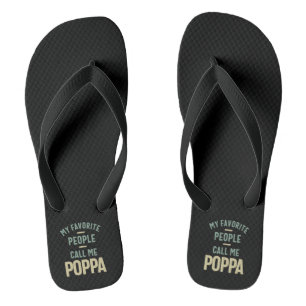 Mens My Favorite People Call Me Poppa Flip Flops
