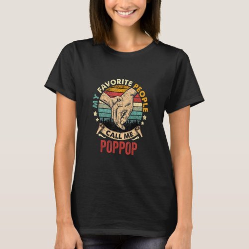 Mens My Favorite People Call Me Poppop Vintage Gra T_Shirt