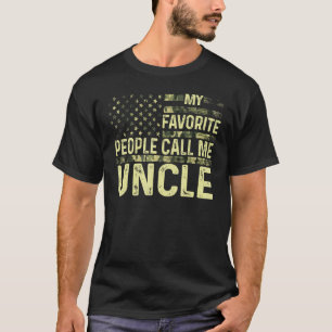Mens My Favorite People Call Me Uncle Usa Patrioti T-Shirt
