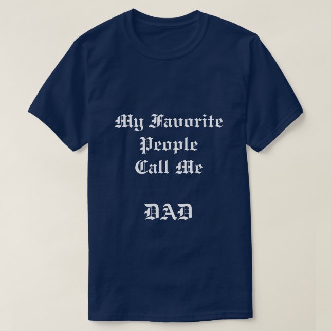 Men's My Favorite People navy blue t-shirt (Design Front)