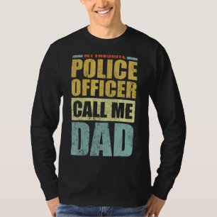 Mens My Favorite Police Officer Calls Me Dad Fath T-Shirt
