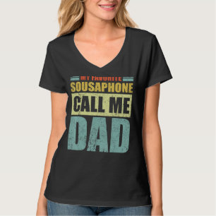 Mens My Favorite Sousaphone Calls Me Dad Father's T-Shirt