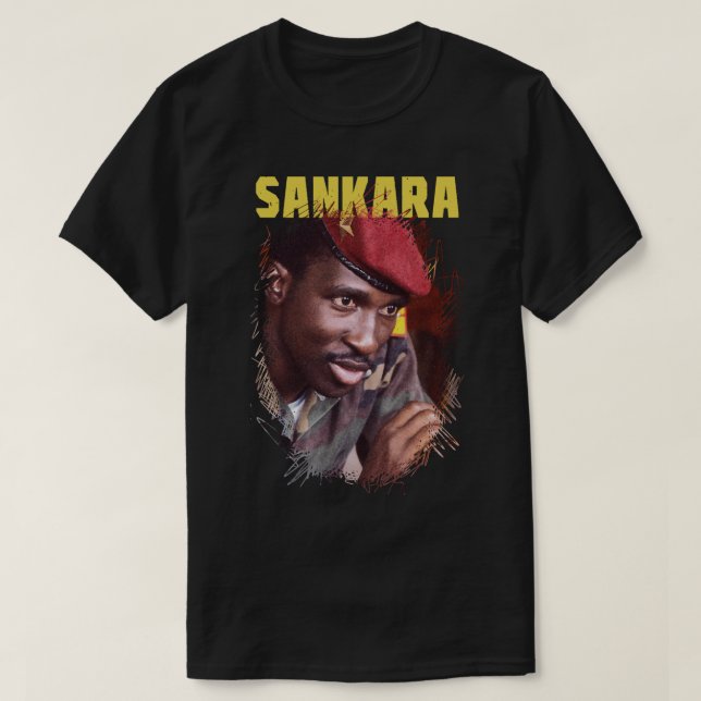 Mens My Favorite Thomas Revolutionary Sankara Retr T-Shirt (Design Front)