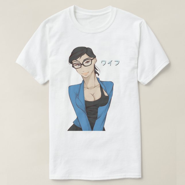 Mens My Favorite Waifu Mia Khalifa Funny Graphic G T-Shirt (Design Front)