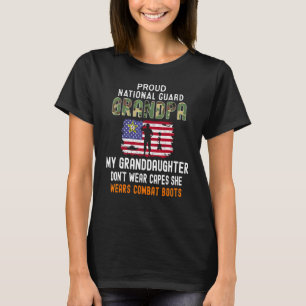 Mens My Granddaughter Wears Combat Boots National  T-Shirt