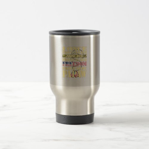 Mens My Grandson Is A Soldier Proud Army Papaw Travel Mug