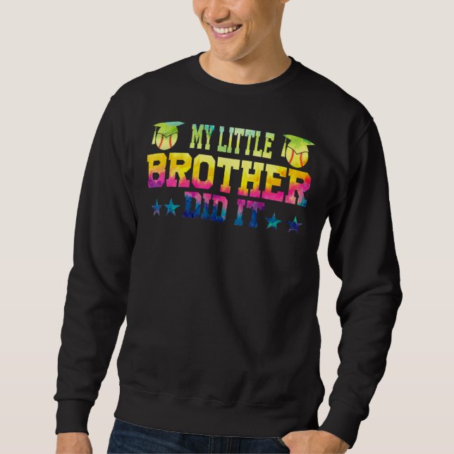 Mens My Little Brother Did It Senior 1 Sweatshirt (Front)