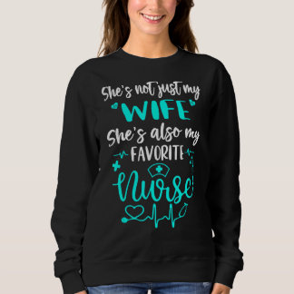 Mens My Wife Is A Nurse  Proud Nurse Husband Cna R Sweatshirt