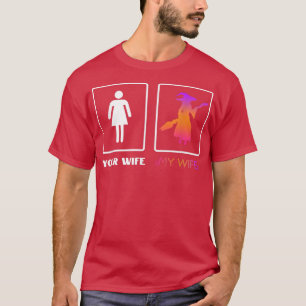 Mens My Wife Witchcraft Lover Halloween Husband Wi T-Shirt