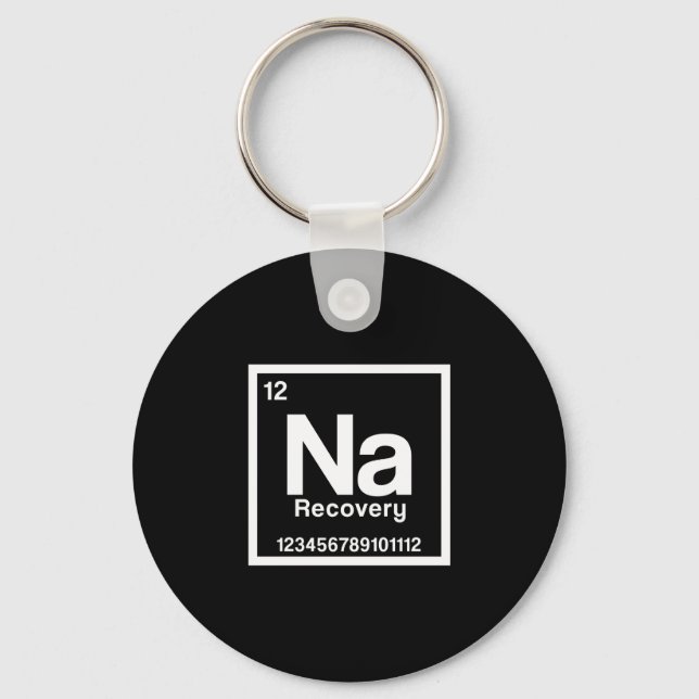 Mens na element narcotics anonymous recovery sober keychain (Front)