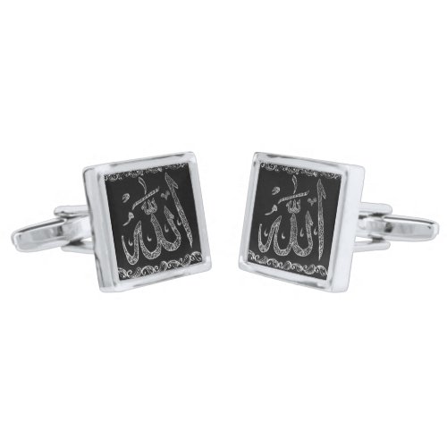 Mens Name of Allah Henna Cufflinks