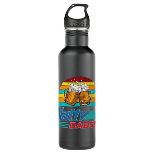 Mens Natty Daddy Dad Bod Light Beer Lover Beer Day Stainless Steel Water Bottle