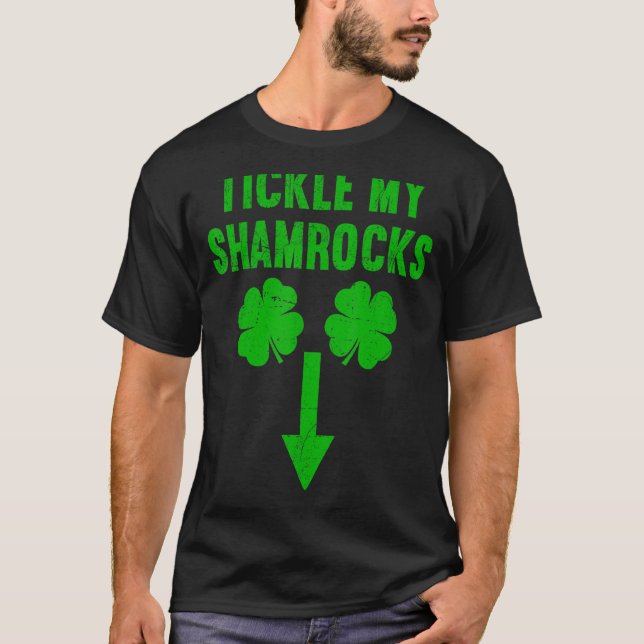 Mens Naughty St Patricks Day Dirty Humor Mens Tick T-Shirt (Front)