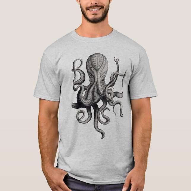 Men's Nautical Octopus Shirt (Front)