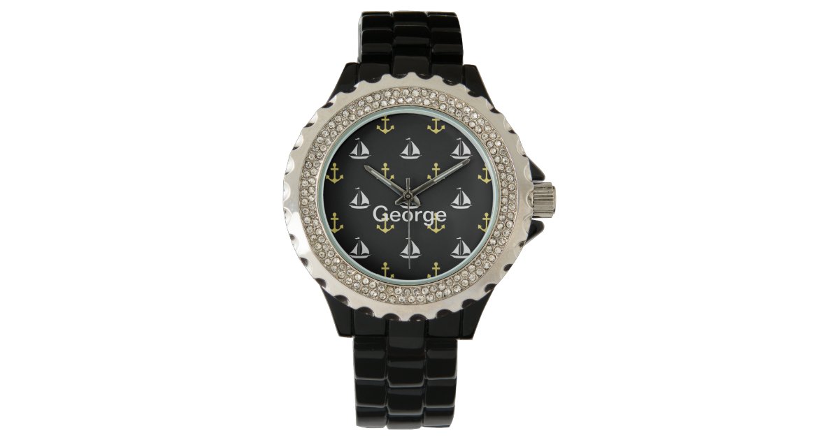 Men's Nautical Theme Watch | Zazzle