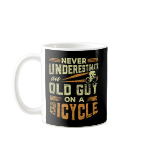 Mens Never Underestimate an Old Guy on a Motorcycl Coffee Mug