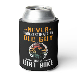 Mens Never Underestimate an Old Guy on an Dirt Bik Can Cooler